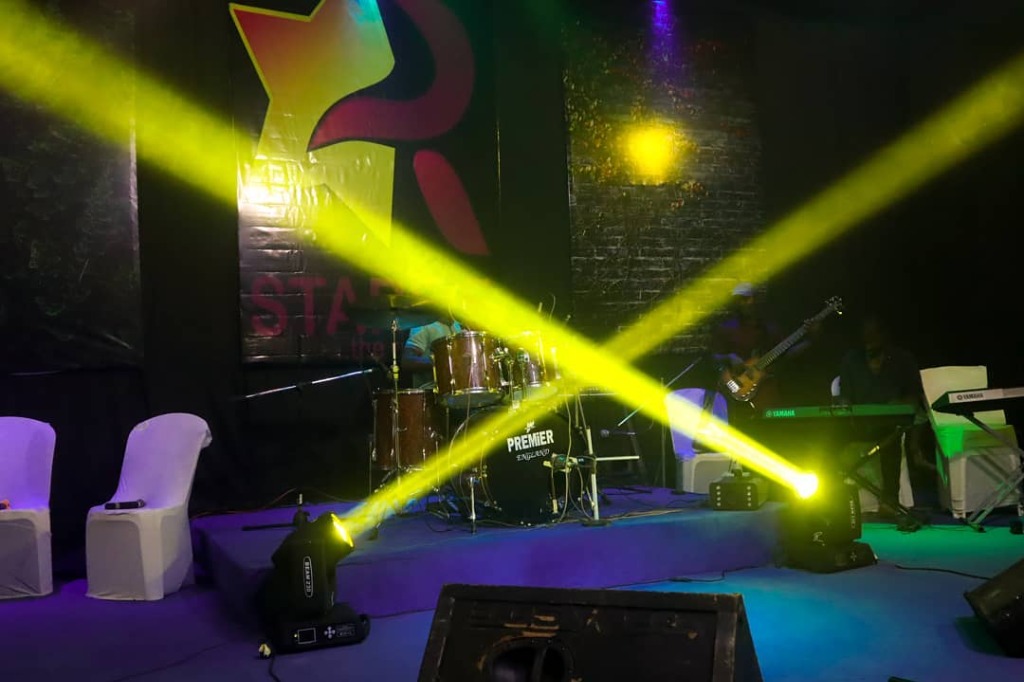 Starize stage setup with lights